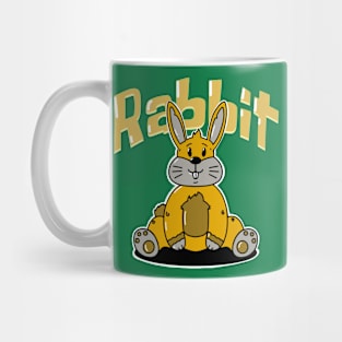 Tired Funny Cute Rabbit Mug